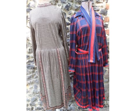 A quantity of vintage ladies day wear, 1960's-1980's, to include a Dorville at Michael Geary multi-coloured dress, a Maria di