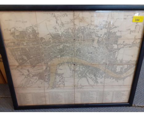 A Plan of London, Westminster and Southwark with the adjacent country, the new buildings, the new roads and the alterations b