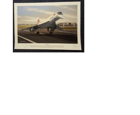 Concorde Limited Edition Match Numbered Pair of signed prints. We can also offer a match numbered pair of signed prints. This