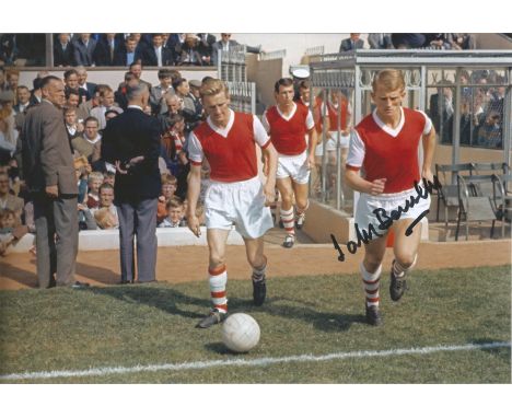 Arsenal 1950s - 1980s, A Nice Lot Of 5 Signed 12 X 8 Photos Depicting Former Players Eastham, Talbot, Batson, Ure And Kelly, 
