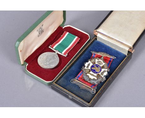 A silver and enamel Buffalos medal, awarded from CT Birmingham No.2026, Brother W J Higgs, for eminent services as Chief Rang