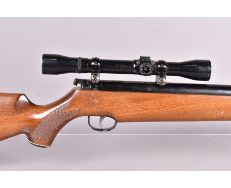 A Webley Eclipse .177 under lever air rifle, serial 847261, complete with Pecar 4x81 light scope, Face to Face collection by 