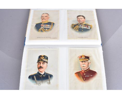 Silk Cigarette Card Issues, various examples, contained in modern photograph sleeves, postcard size examples, Godfrey Phillip