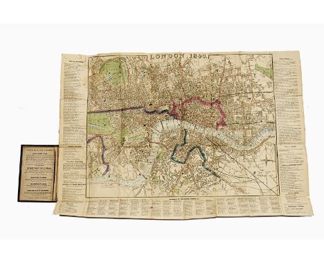 Reynold's Strangers Guide Through London 1846, published by J Reynolds, showing London from Pentonville to Kennington, and Hy
