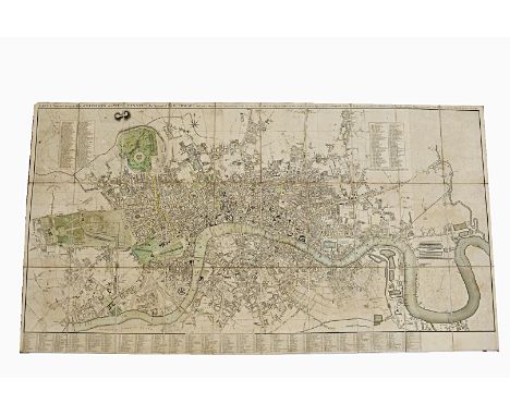 Cary's New and Accurate Plan of London and Westminster, the Borough of Southwick and parts Adjacent, a large detailed map sho