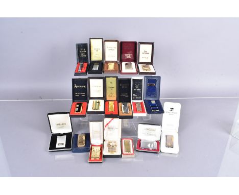 An assortment of pocket lighters, to include Kingsway, Hadson, Rodan 23, clock lighters, Noble, Super Pipe, Elflite, Corona, 