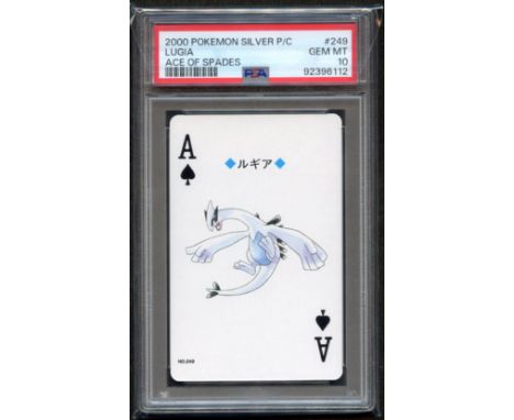 PSA 10 - Lugia ACE OF SPADES 2000 Pokémon Silver P/C - One of the coolest collectibles out there, the Ace of Spades Lugia car