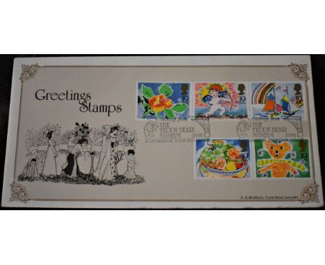 Great Britain FDC 1989 (Jan 31st) Greetings set, The old Teddy Bear Museum, Ironbridge H/C Bradbury FDC