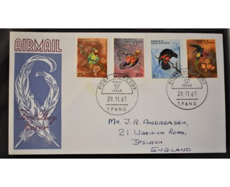 Papua New Guinea 1967-1974 small album of First Day Covers (24)