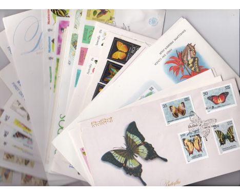 Butterflies-Thematic first day covers, nice lot(30)