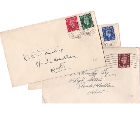 First Day Covers - Great Britain 1937 (10th May) 1/2d and 1d on FDC +1.1/2d (30 July) on FDC &amp; 2.1/2d (10 May) on FDC (3)