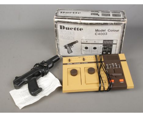A boxed 1970's Duette Video model colour C-4003.  