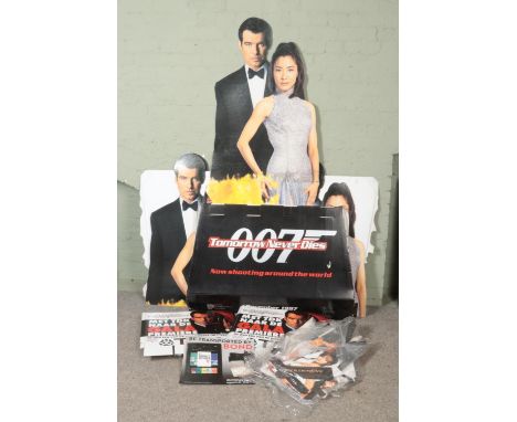 A collection of James Bond promotional boards. Includes Tomorrow Never Dies full size examples, light up Tomorrow Never Dies 