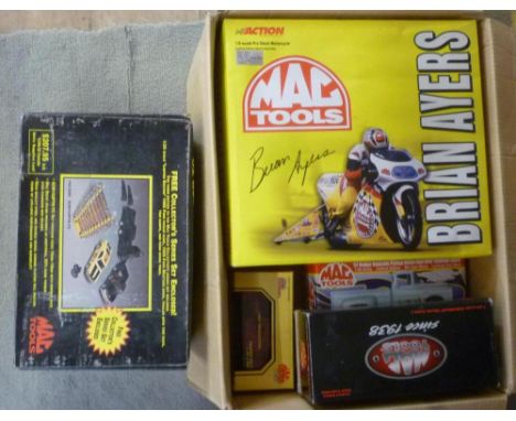 Six Mac Tools (U.S.A.) vehicles, boxed, G-E