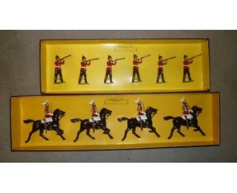 Britains 8804 Somersetshire Light Infantry, six pieces, and 8829 2nd Life Guards, four pieces, boxed (2)
