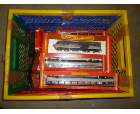 Hornby Railways Intercity 125 Train Set with two further Intercity coaches, B.R. Pacer rail bus, Thomas The Tank engine and g
