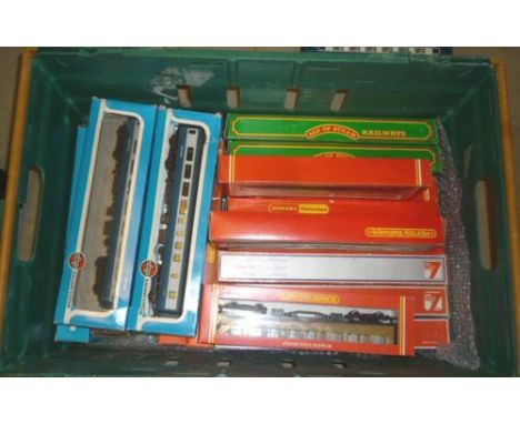 Eighteen passenger coaches by Hornby, Lima and Airfix including Intercity, B.R. and L.N.E.R., all items boxed, F-G
