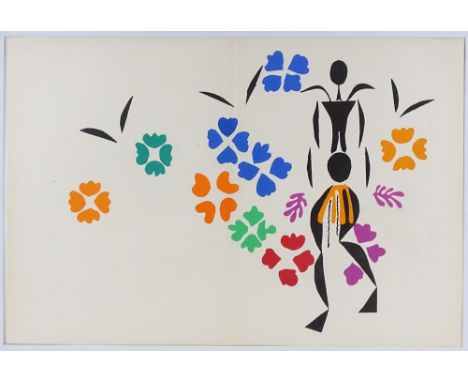 Henri Matisse, lithograph, La Negresse, published by Verve, 1950s, sheet size 14" x 21", framed 