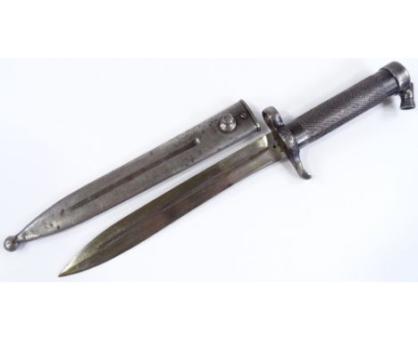 A knife bayonet with metal scabbard 