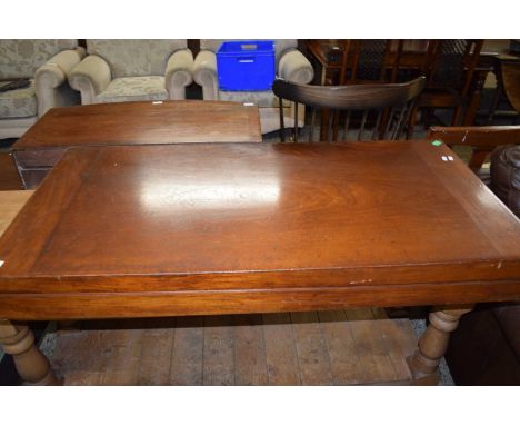 LATE 19TH CENTURY MAHOGANY FRAMED FOLDING BAR BILLIARDS TABLE