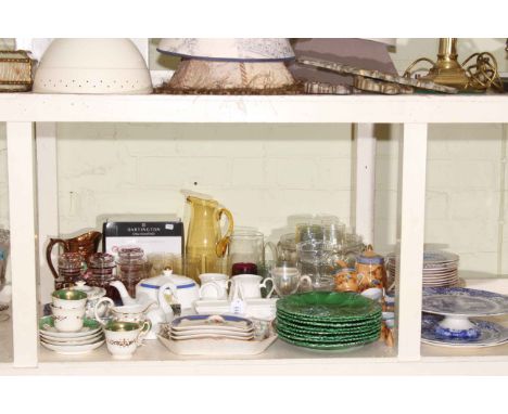 Collection of Victorian porcelain, Spode Italian, Ringtons, Copeland Garrett, etc.