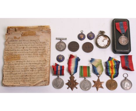 NORTH RUSSIA OPERATION ARCHANGEL NAVAL DIARY & MEDALS, FREDERICK JONES 22539. Interesting handwritten diary describing in con