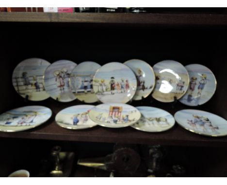 A selection of ceramic display plates by Royal Worcester in the Sweet Summer days collection