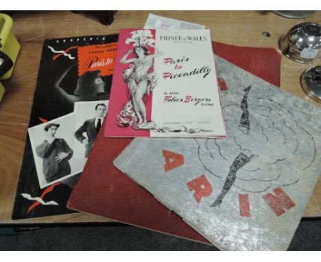 Four vintage programmes including Tabarin and Paris to Piccadilly.