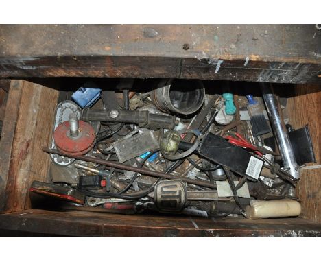 Drawer of miscellaneous workshop tools 