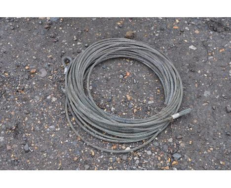 Tractor towing wire rope