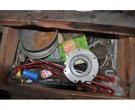 Drawer of miscellaneous workshop tools 