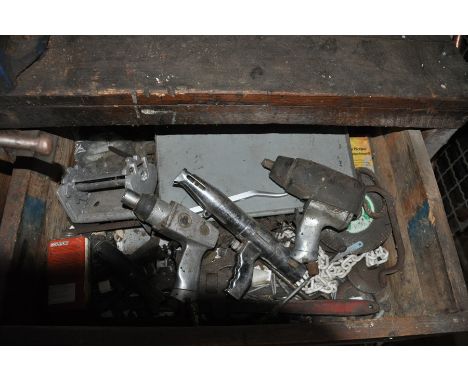 Drawer of miscellaneous workshop tools 