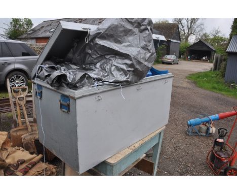 Large metal trunk 