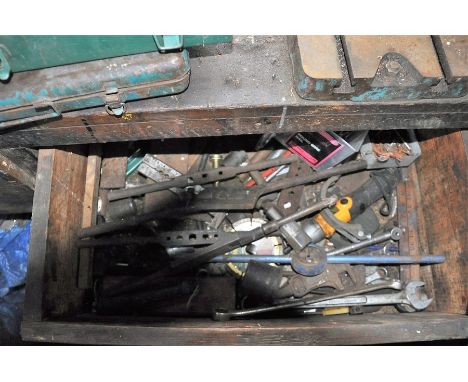 Drawer of miscellaneous workshop tools 