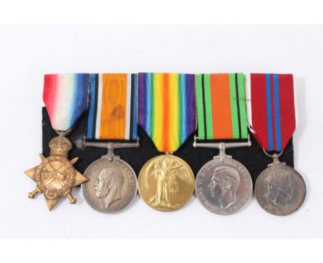 First World War and later Medal group comprising 1914-15 Star named to Lieut. G.D. Cochrane. York. R., War and Victory medals