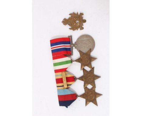 Second World War medal group, comprising 1939 - 1945 Star, Africa Star with 1st Army clasp, Italy Star and War medal (mounted