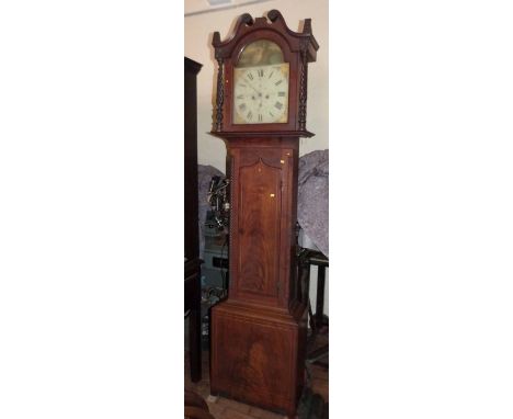 Mahogany longcase clock: Jersey Condition report: see terms and conditions