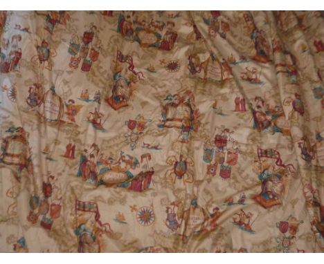 3 Osborne and Little lined curtains Condition report: see terms and conditions