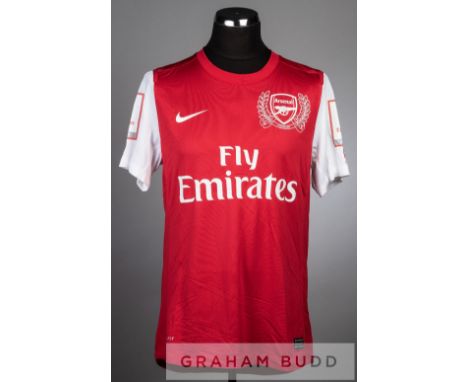 Thomas Vermaelen red and white Arsenal No.5 home jersey v New York Bulls in the Emirates Cup at Emirates Stadium, 31st July 2