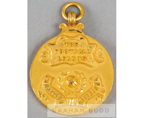 Football League Division Four Championship medal awarded to a Brighton & Hove Albion player in season 1964-65,9ct. gold, Birm