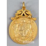 Football Association Cup specimen winner's medal, circa 1900, obverse with FA shield in relief