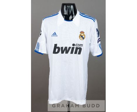 Sergio Canales white Real Madrid no.16 jersey v Tottenham Hotspur in UEFA Champions quarter-final first leg, at Santiago Bern