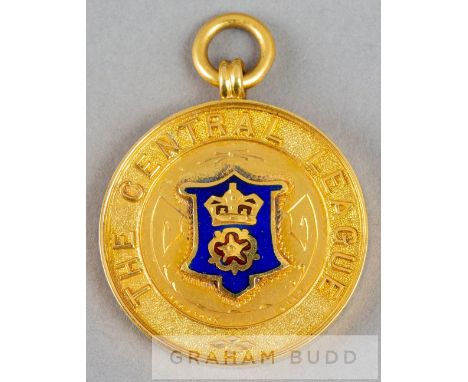 Central League winner's medal awarded to a Derby County player in season 1935-36,9ct. gold, Birmingham, 1936, by Vaughton & S