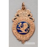 Rosebery Charity Cup Final winner's medal awarded to Hibernian FC's Matt Paterson in season 1910-11.