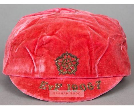 England cap awarded for the very first official Amateur International fixture v France at Parc des Princes, Paris, 1st Novemb