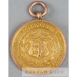 1935-36 Cheshire F.A. County Bowl winner's medal awarded to a Crewe Alexandra player, 9ct. gold,