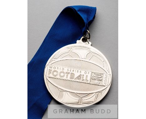 World Series of Football runners-up medal awarded to a Chelsea player in the four team mini-tournament in the USA, 17th to 21