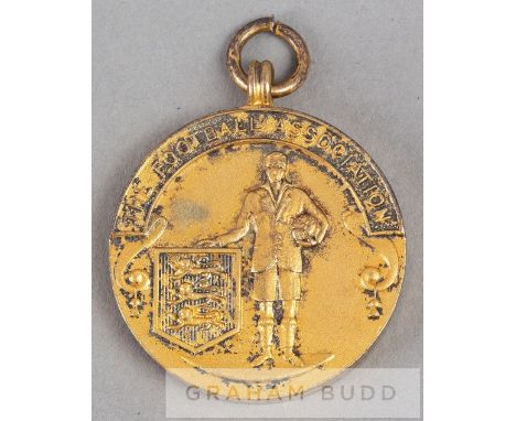 1956 F.A. Cup Final referee's medal,silver-gilt, Birmingham,1955-56, by Fattorini & Sons Ltd., obverse with a referee holding