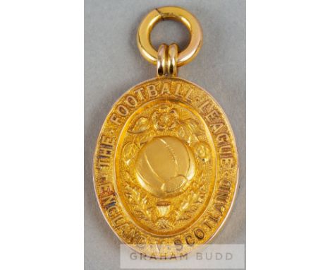 Football League representative medal awarded for the the match v Scottish Football League played at Molineux, Wolverhampton, 