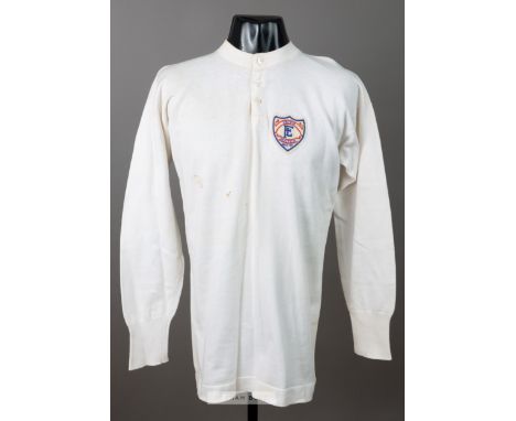 Football League representative jersey worn by Arsenal's Alf Baker in the match v Ireland played at Anfield, Liverpool, 7th Oc